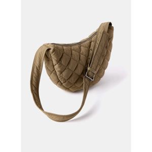 Mint Velvet Khaki Quilted Sling Bag